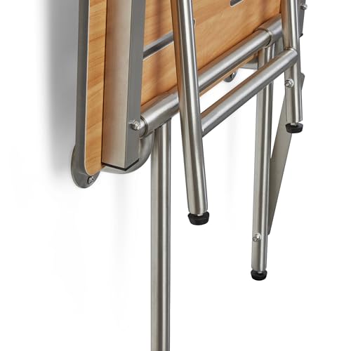 Seachrome 26" x 22.5" Teak Reversible Folding Transfer Tub/Shower Seat with Legs, ADA Compliant - color: Teak, size: 26 x 22.5 in.