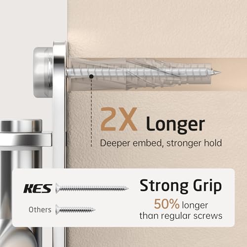 KES Swivel Towel Rack, Swing Arm Towel Bar 4-Arm Extra Long 19.5" Swing Out Towel Rack for Bathroom Wall, Hand Towel Rack Wall Mounted 18/8 Stainless Steel Polished Finish, A2103S4L50 | Swing Out Towel Rack for Bathroom Wall, Hand Towel Rack Wall Mounted,