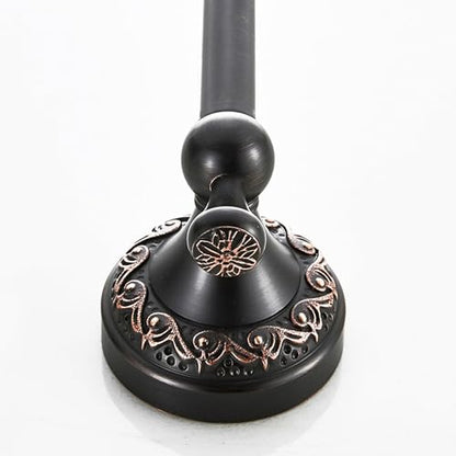 Oil Rubble Bronze Brass Bath Roll Toilet Paper Holder, Wall Mounted Black Bathroom Hardware Accessories, Pattern Carving Design - color: Roll Toilet Paper Holder