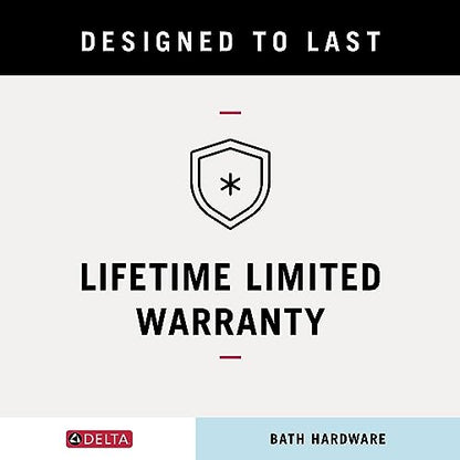 Delta Faucet Becker (1-Pack) Hand Towel Holder, Matte Black, Ring for Bathroom or Kitchen Sink, Wall Mounted BCK46-MB - color: Matte Black