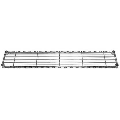 Shelving Inc. 8" d x 48" w Chrome Wire Shelving with 3 Tier Shelves | Weight Capacity 800lbs Per Shelf, Durable Kitchen and Garage Storage Shelves, Adjustable Shelf Organizer Storage Rack - size: 8" d x 48" w x 34" h