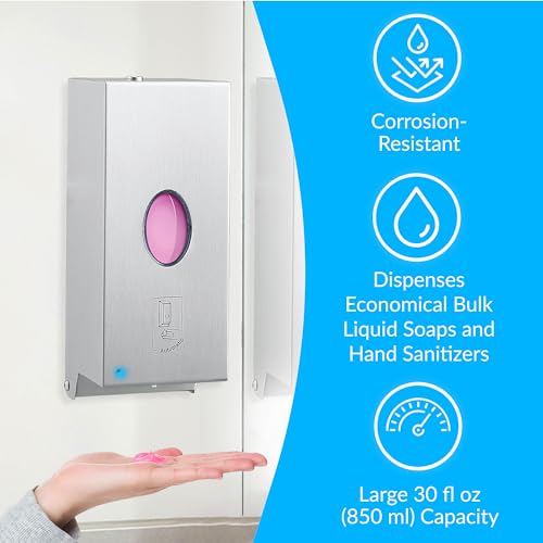 Bobrick B-2012 Liquid Soap Dispenser, Wall-Mounted, Automatic, 30-fl oz - style: Liquid