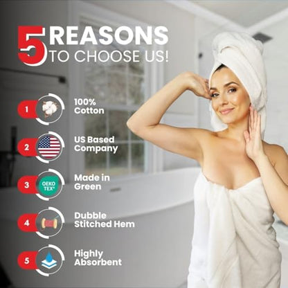 Infinitee Xclusives – Luxury Bath Sheets Towels – 1 Pack 600 GSM (35X70 Inches) – 100% Ring Spun Cotton Large Bath Towels for Bathroom (Brilliant White, Bath Sheets - Pack 1) - color: Brilliant White, size: Bath Sheet - 1 Pack