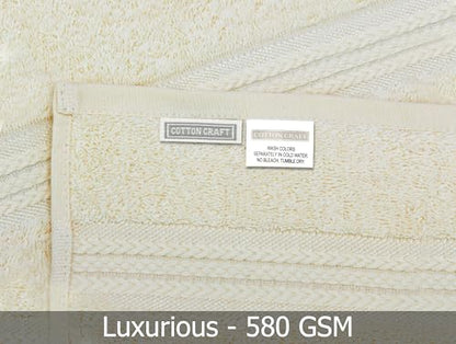 COTTON CRAFT Ultra Soft Washcloths -12 Pack- 12x12-100% Cotton Facecloths - Baby Wash Cloths - Absorbent Quick Dry Everyday Luxury Hotel Bathroom Kitchen Spa Gym Pool Camp Dorm - Easy Care - Ivory | Large 12x12 inch Ivory Wash Cloths - Plush 580 GSM Absor