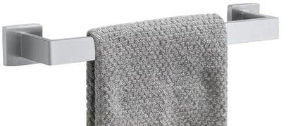 16 Inch Bathroom Towel Bar SUS304 Stainless Steel Brushed Nickel Towel Holder Wall Mounted Heavy Duty Towel Rack Bathroom Towel Rod Modern Square Base Design (1, Brushed Nickel, 16 Inch) - color: Brushed Nickel, size: 16 Inch