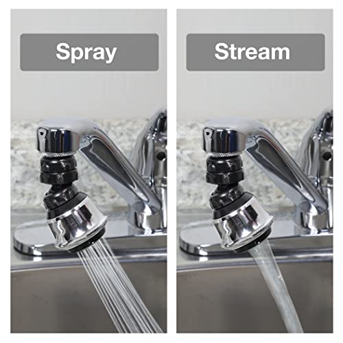 Danco Dual Thread Swivel Sprayrator, Chrome, 10500 - color: Chrome, size: Dual Thread Swivel