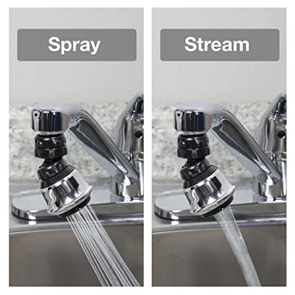 Danco Dual Thread Swivel Sprayrator, Chrome, 10500 - color: Chrome, size: Dual Thread Swivel