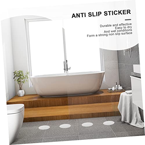 ULTECHNOVO 20Pcs Slip Transparent Bath Stickers Self Adhesive Shower Round Stickers for Enhanced Safety for Smooth Surfaces Bathroom Tub and Shower