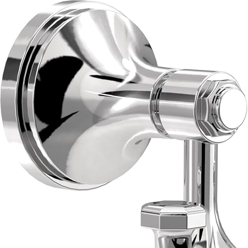 Franklin Brass Woodruff (1-Pack) Towel Hooks Polished Chrome Double Bathroom J Hooks Wall Mounted for Robes & Towels Hand Towel Hook Holder Kitchen, Bathroom Accessories WDRF35-PC - color: Polished Chrome