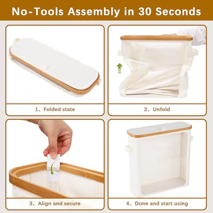 Livole Toilet Paper Storage Basket with Lid & Toilet Tank Basket | Free Standing, Large Capacity for 20 Regular Rolls or 15 Mega Rolls, Dual Handles, Clear Side Window, Bathroom, Beige - color: Beige