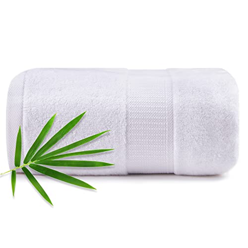 Extra Large Bath Sheets Towel for Body, Adult Kids Baby, and Hotel, Spa,Gym Luxury Super Soft Highly Absorbent Oversized Towels 35" x 70" 1 Pack White