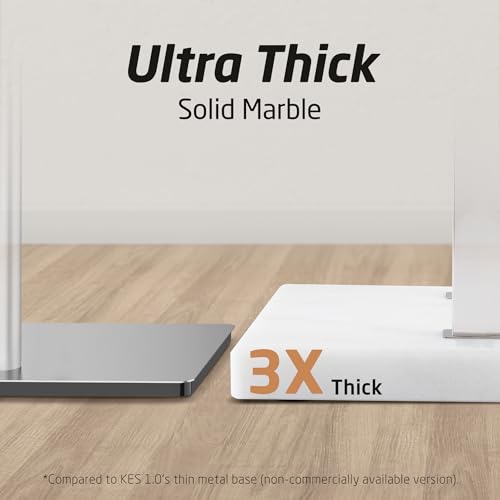 KES Standing Towel Rack, 37" H, 18/8 Stainless Steel & Marble Base Polished | Polished Finish, Equal-Height Rods, Heavy Base (8.23 Lbs), Anti-Slip Pads, Fits Towels Up To 70" - color: Polished Silver, size: 37" H (Equal-height)