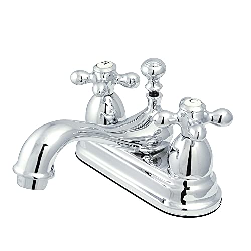 Kingston KS3601AX 4" Centerset Bathroom Faucet, Polished Chrome