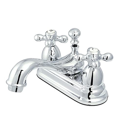 Kingston KS3601AX 4" Centerset Bathroom Faucet, Polished Chrome