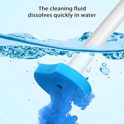 56 Count Disposable Toilet Bowl Wand Refills, Wall-Mounted | Compatible KIRIKIT Brush B0CJPSZT9Y, Built-in cleaner, click-discard, stick-on, no-wash sinks/tiles - color: 56 Wand Refills