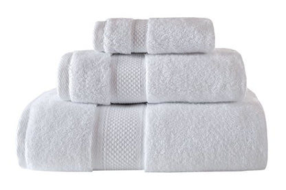 BAGNO MILANO Turkish Towels Hotel-Spa Towel Set, 100% Turkish Cotton | Ultra Soft Plush Absorbent Towels Set (White, Towel Set of 6) - color: White, size: Towel Set of 6