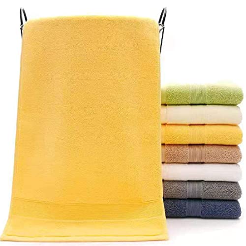 Lchkrep Bathroom Hand Towels (14x30 inch), Home Soft Cotton Super Soft Highly Absorbent Hand Towels for Bath, Hand, Face, Gym and Spa (Yellow-4Pack) - color: Yellow-4pack