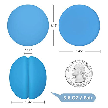 VANZAVANZU 5 Pairs Shower Curtain Weights, Silicone Wrapped Magnets, Heavy Duty Magnets Prevent Curtain Liner from Blowing, Rust-Free, Sea Blue - color: Sea Blue, size: 1.2"W x 1.2"L (Pack of 5)