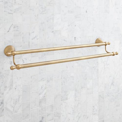 Signature Hardware 955107 Traditional 26-3/4" Towel Bar - color: Aged Brass