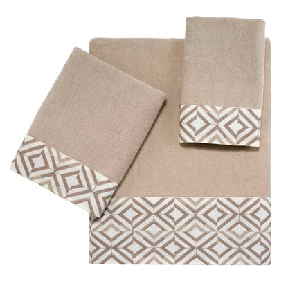 Avanti Linens - Bath Towel, Soft & Absorbent Cotton (Harlow Collection, Linen) - color: Linen, size: Bath Towel