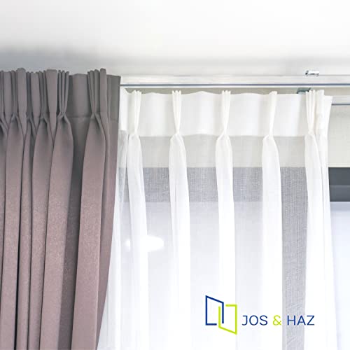 Jos & Haz MF016W-Curtain Track Accessories (10 Pack Runners) - color: White, size: 10 PACK RUNNERS