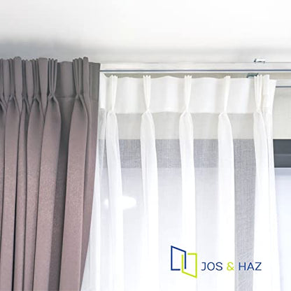 Jos & Haz MF016W-Curtain Track Accessories (10 Pack Runners) - color: White, size: 10 PACK RUNNERS