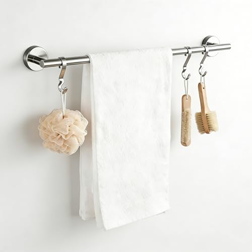 SEIDO 36 Inch Brushed Nickel Towel Bar for Bathroom Wall - SUS 304 Stainless Steel Kitchen Towel Holder Wall Mounted Towel Rack Rod with 33" Hanging Length Easy to Install Durable Heavy Duty - color: Brushed Nickel, size: 36 Inch