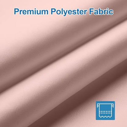 Blush Pink Shower Liner Cloth Waterproof, Soft Blush Pink Shower Curtain Liner Fabric with Weighted Stones, Washable Shower Curtain and Liner 2-in-1, 12 Grommet Holes, 72 x 72 Inches - color: Blush Pink, size: 72"W x 72"L (Pack of 1)
