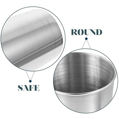 Stainless Steel Tumbler Cup for Bathroom and Motorhome Use Beverage Holder Toothbrush Cup Silver Color Smooth Surface