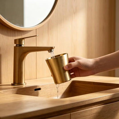 COLLBATH Stainless Steel Mouthwash Cups - 180 Ml/10.98 Inch Tumbler Cup for Bathroom, Bathroom Brushing Mug Home Counter Organizer