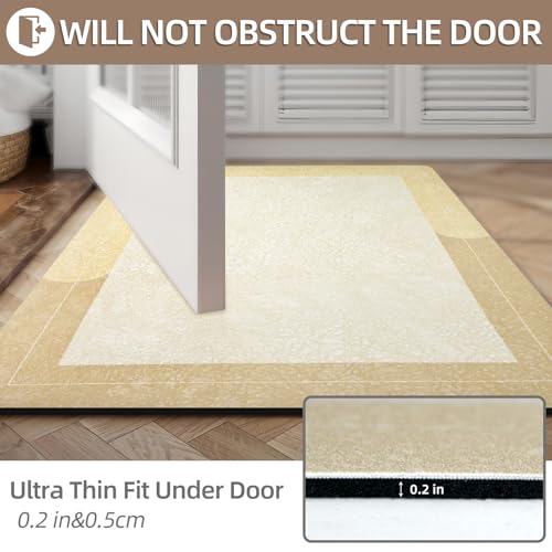 Diatomaceous Earth Bath Mat Non Slip Absorbent Quick Dry, Beige,19.6"x31.5" - color: Beige, size: 19.6"x31.5"