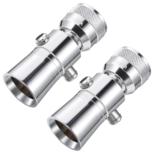 Enhon 2 Setting Spray Shower Head compatible with Delta 52652-PK, 2 Set | 2 Setting Full Spray & Pause, 2.5 GPM Brass Water Saving Shower Head, Stainless Steel Polished Chrome, 1" Diameter Spray Face