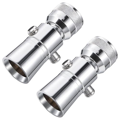 Enhon 2 Setting Spray Shower Head compatible with Delta 52652-PK, 2 Set | 2 Setting Full Spray & Pause, 2.5 GPM Brass Water Saving Shower Head, Stainless Steel Polished Chrome, 1" Diameter Spray Face