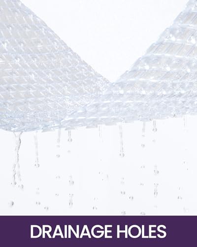 DEXI Bathtub Mat Non Slip, 39x16 Bath Tub Shower Floor Bathroom Mats Clear | Extra Long Suction Cups, Drain Holes, Machine Washable for Tub Shower Floor Bathmat - color: Clear