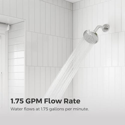 Pfister Universal Shower Head, Shower Arm Not Included, 5-Function, 1.75 GPM, Polished Chrome Finish, 015WS2UT01C - color: Polished Chrome