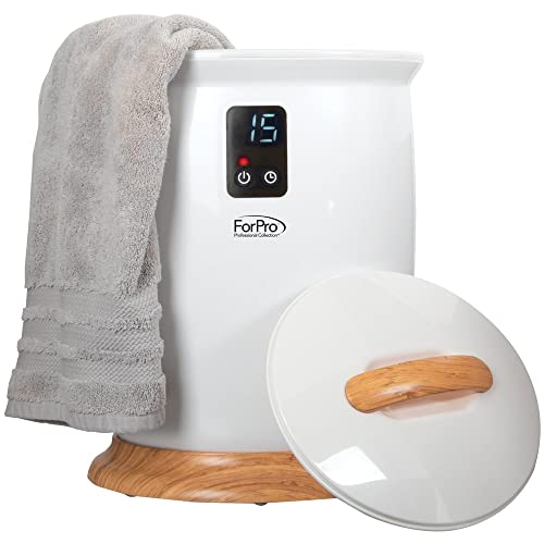 ForPro Towel Warmer, White | for Salon, Spa & Gym Use, Hand Towels, Bleach-Safe Salon Towels, Absorbent Spa Towels, Barber Towels, Salon & Spa Essentials