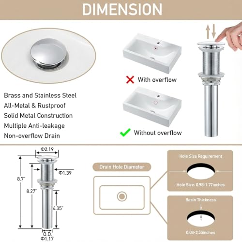 AVSIILE LED Bathroom Sink Faucet, Chrome Waterfall Single Hole Handle Vanity Faucets for Sinks 1 Hole with Metal Pop Up Drain and 2 Water Supply Lines, Side Handle - color: Chrome