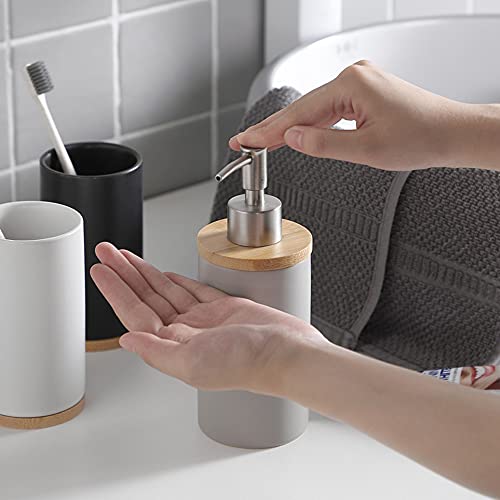 400ml Ceramic Toothbrush Cup Tumbler, Bathroom Cup Toothbrush Holder for Toothbrush and Toothpaste - style: White, Cup
