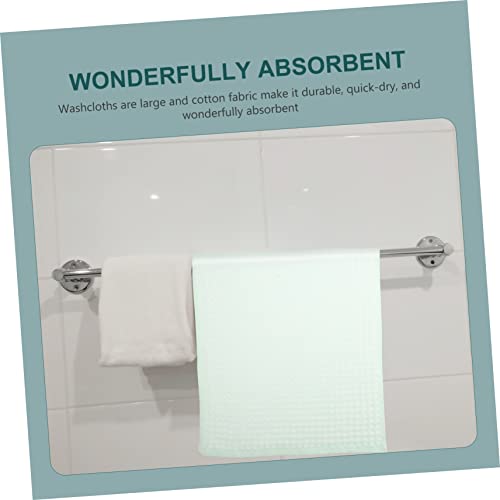 Zerodeko 3pcs Waffle Weave Cotton Towels Lightweight Absorbent Face and Bath Towels for Bathroom Soft Breathable Lint Quick Dry Multipurpose