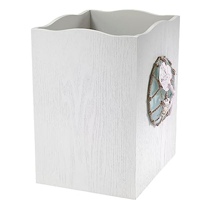 Avanti Linens - Wastebasket, Decorative Trash Can, Coastal, Seaglass - size: Wastebasket