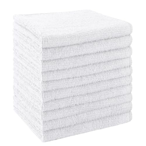 Washcloths 10 Pack Face Towels (12" x 12"), Highly Soft Wash Cloths | Hand Towels, Fast Drying Multi-Purpose Microfiber Cleansing Cloths for Bathroom, Hotel, Spa, and Salon White - color: White, size: 10Pack