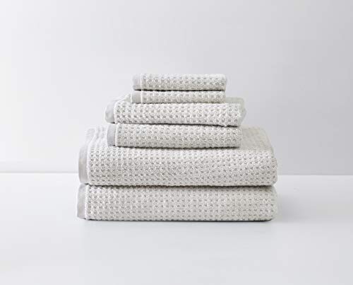 Tommy Bahama - Bath Towels, 100% Soft & Absorbent Yarn-Dyed Cotton, Low Linting & Fade Resistant, Medium Weight Bathroom Towels (Northern Pacific Brown, 6 Piece) - color: Northern Pacific Brown, size: 6 Piece Bath Towels