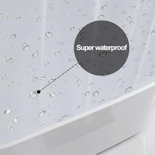 Plastic Shower Liner - Premium PEVA 7G Thickened Shower Curtain Liner with Rustproof Grommets and 3 Weighted Magnets, Waterproof Shower Curtain for Bathroom (Matte, 72”*72”) - color: Matte, size: 72”*72”
