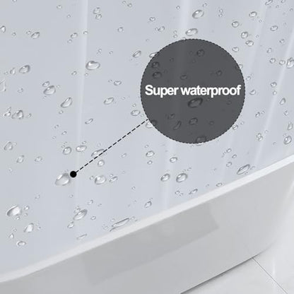 Plastic Shower Liner - Premium PEVA 7G Thickened Shower Curtain Liner with Rustproof Grommets and 3 Weighted Magnets, Waterproof Shower Curtain for Bathroom (Matte, 72”*72”) - color: Matte, size: 72”*72”