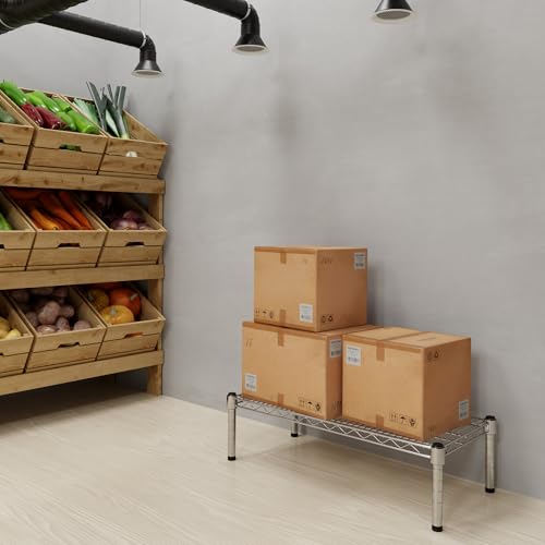 14" Deep x 30" Wide x 8" Height 1-Tier Wire Shelving Kit | NSF Commercial Storage Rack Unit - size: 14" Deep x 30" Wide