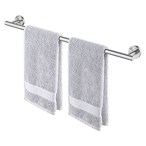 KES Bathroom Towel Bar 25.2 Inches Bath Towel Rack for Bathroom | Towel Holder SUS304 Stainless Steel Brushed Finish, Total Length 27.6 Inch, A2000S70B-2 - color: Brushed Grey, size: 27.6 Inch