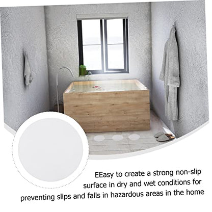KOMBIUDA 16pcs Transparent Skid Stickers for Bathroom and Kitchen Safety Easy to Install Non Slip Tape for Stairs Bathtubs and Pools Bath Safety