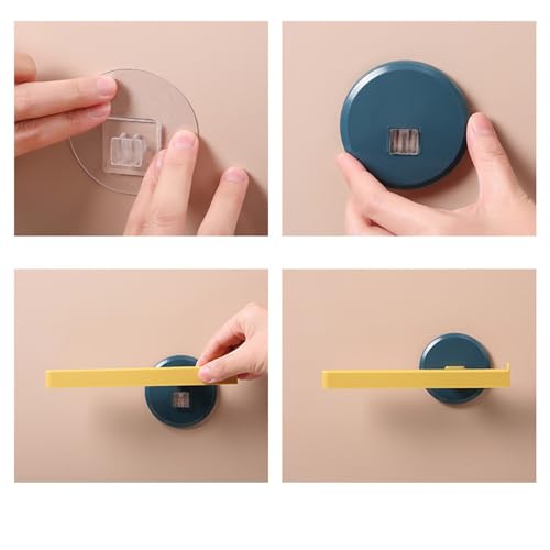 Multifunctional Simple Adhesive Towel Bar Rustproof Plastic Towel Bar for Bathroom Towel Holder Wall Mounted Drill-Free Installation Sturdy Design