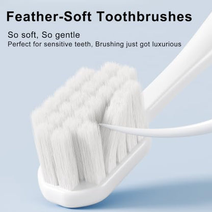 Aluminum Toothbrush Cover Cap with 2 Manual Soft Bristle Toothbrushes | Travel Toothbrush Case Long-lasting Toothbrush Head Caps for Most Electric/Manual Brushes (Fresh & Clean Toothbrush,2 Count) - color: Fresh & Clean Toothbrush, size: 2 Count