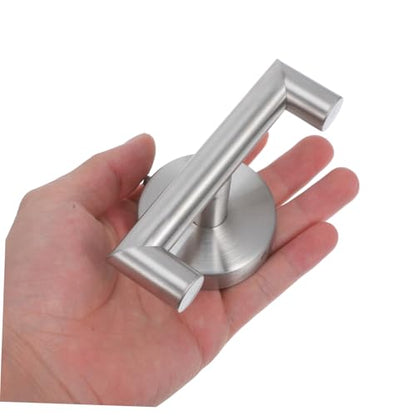 Cabilock 2pcs Double Towel Hook Hooks Towel Bar for Bathroom Wall Holder Mounted Serviette Hang Towels Chrome Over Shower Hook The Bathrooms Multiple Drying Wall Hook Stainless Steel Golden
